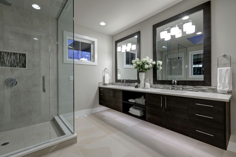Modern Vanity and Mirror